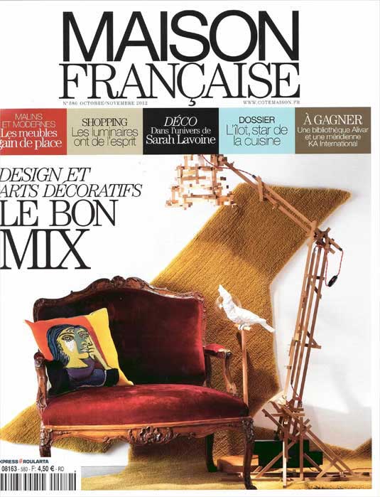 Mobilier Luminaires Aménagement - article Maison Française octobre 2012